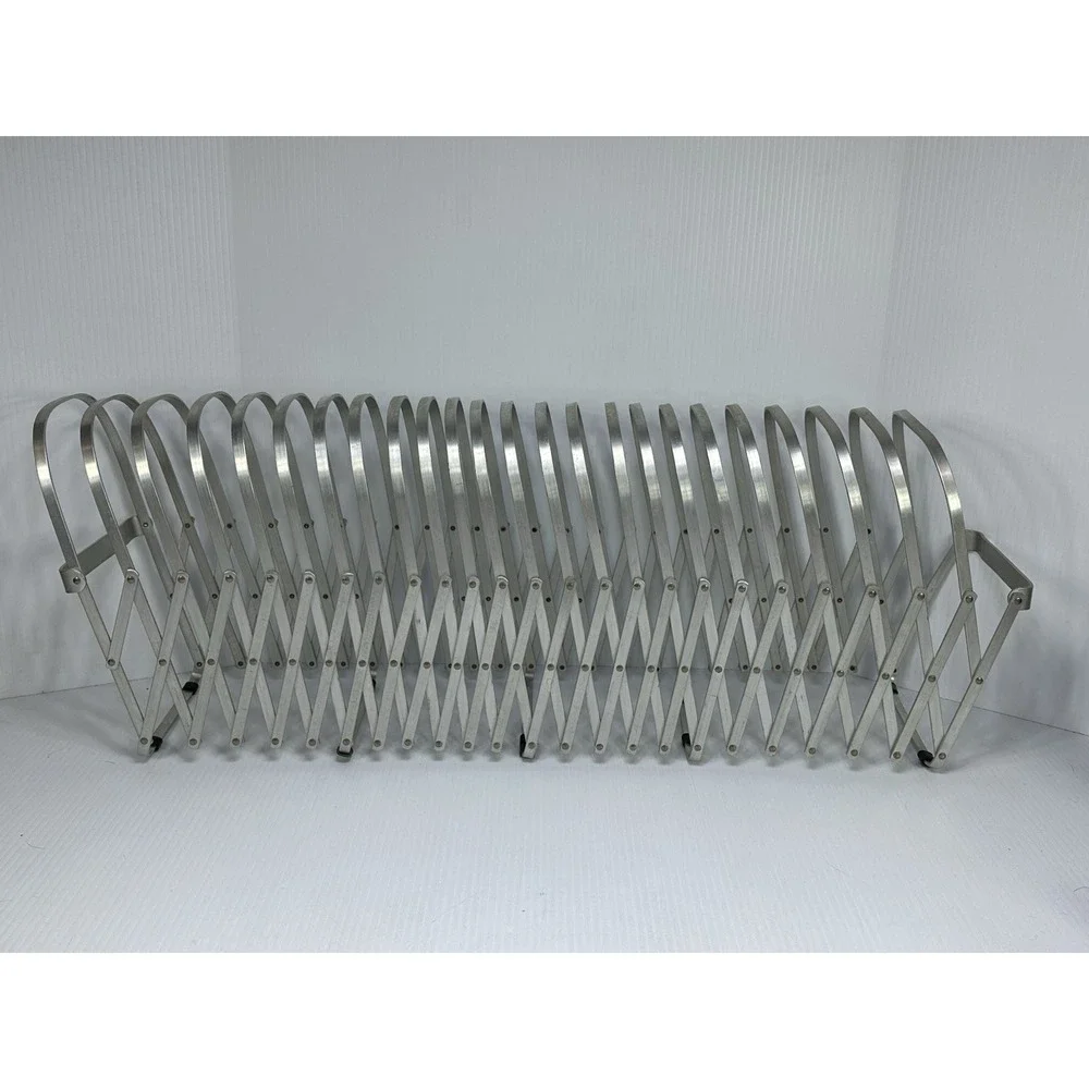 HANDLE EXPANDING FILE HOLDER MAGAZINE RACK EVANS SPECIALTY RECORDS ACCORDING 8'
